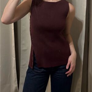 Abercrombie & Fitch Dark Burgundy Tank Top